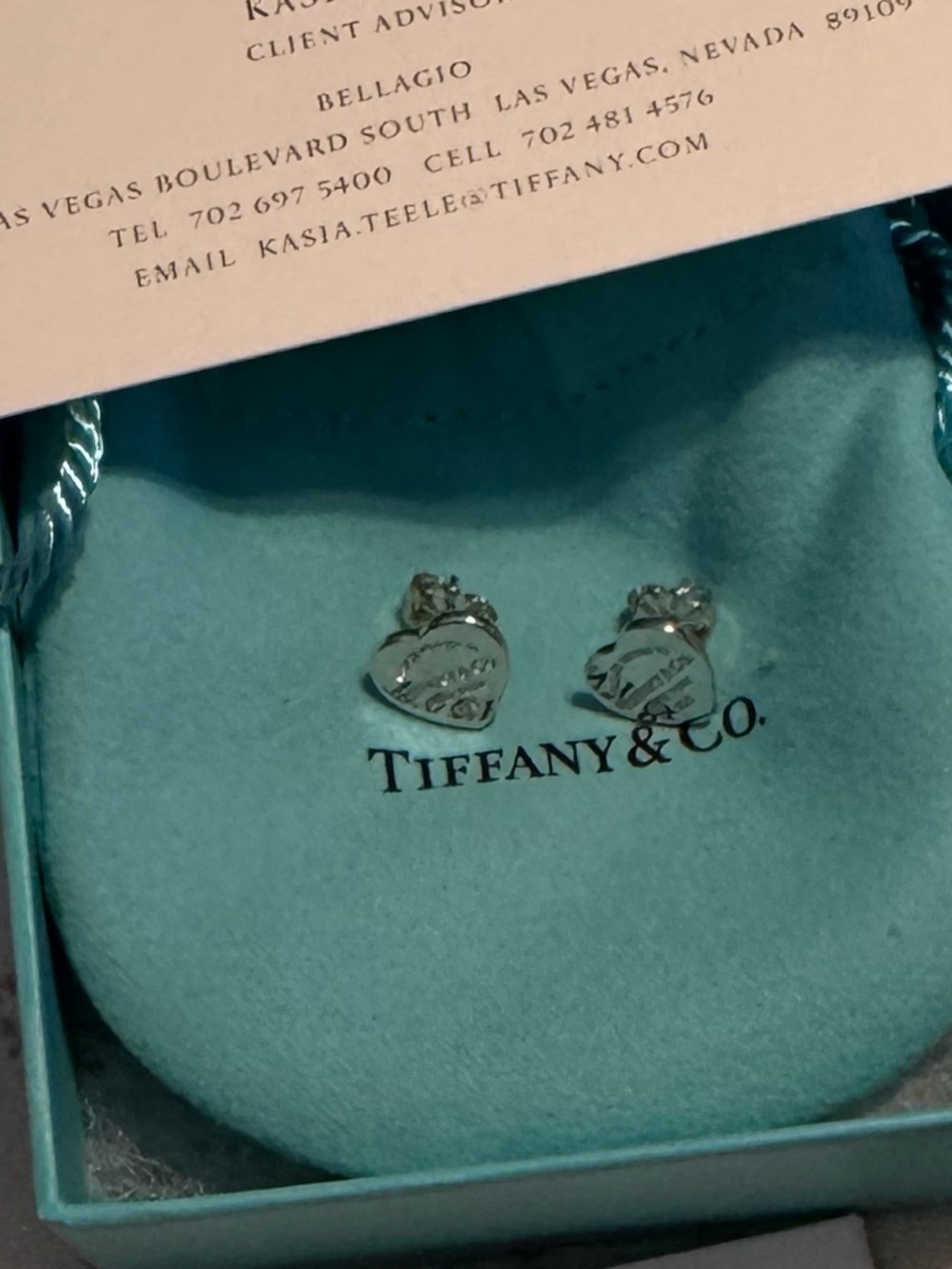Tiffany & Co. Mini Heart Stud Tag Earrings/925 Sterling Silver-NIB-AII
Inclusive